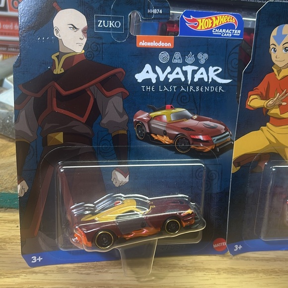 HOT WHEELS CHARACTER CARS MATTEL DISNEY AVATAR THE LAST AIRBENDER ZUKO & AANG - Picture 2 of 12